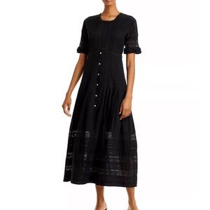 LoveShackFancy Edie Dress - Black